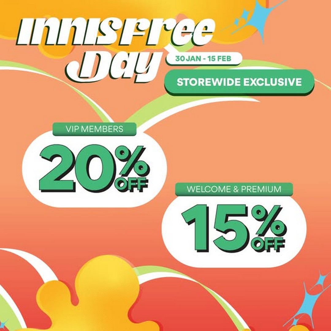 INNISFREE-Malaysia-Storewide-Sale-1 30 January–15 February 2026: INNISFREE Malaysia: Storewide Sale with Up to 20% Off, VIP Gifts & Limited-Edition Bundles