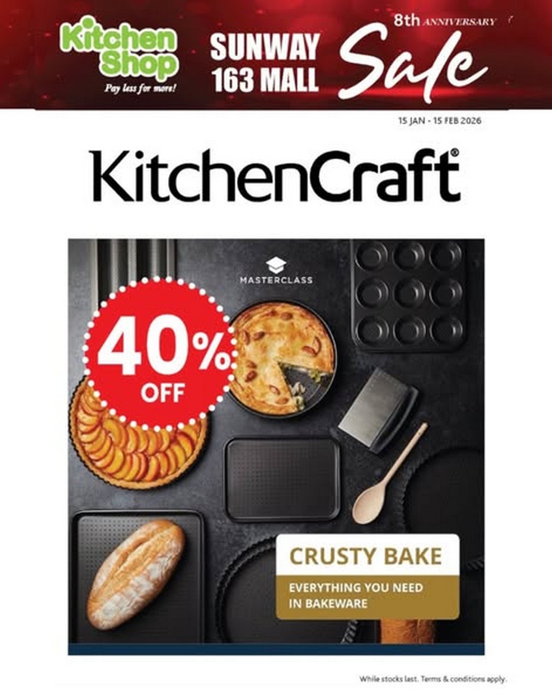 Kitchen-Shop-Anniversary-Sale-at-Sunway-163-Mall-1 Now till 15 February 2026: Kitchen Shop Anniversary Sale at Sunway 163 Mall – Up to 50% OFF on Premium Home & Kitchen Essentials