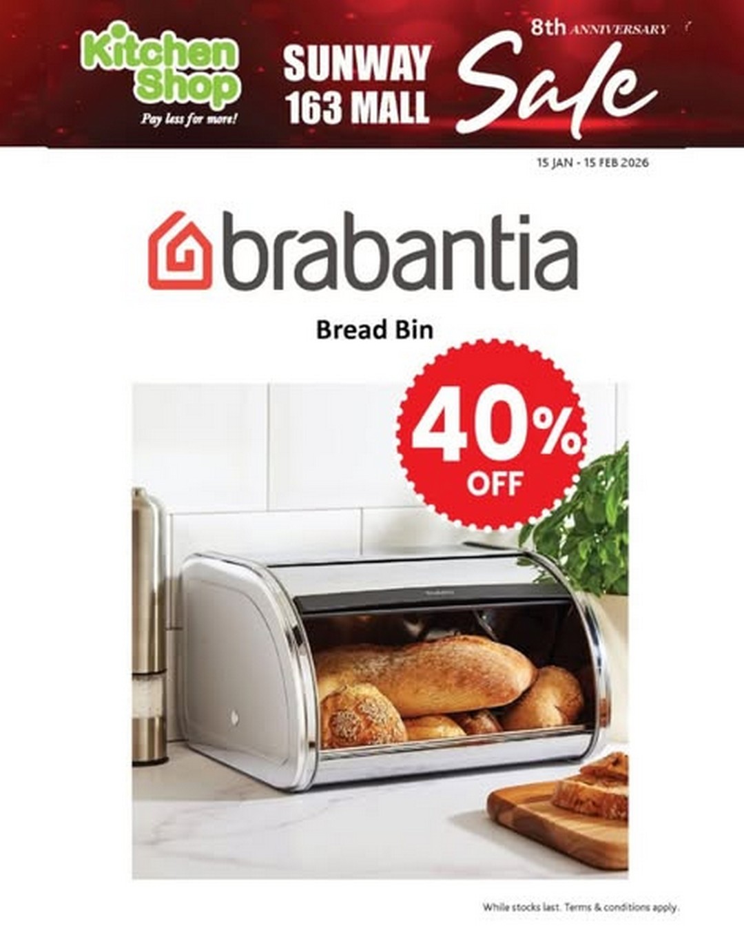 Kitchen-Shop-Anniversary-Sale-at-Sunway-163-Mall-2 Now till 15 February 2026: Kitchen Shop Anniversary Sale at Sunway 163 Mall – Up to 50% OFF on Premium Home & Kitchen Essentials