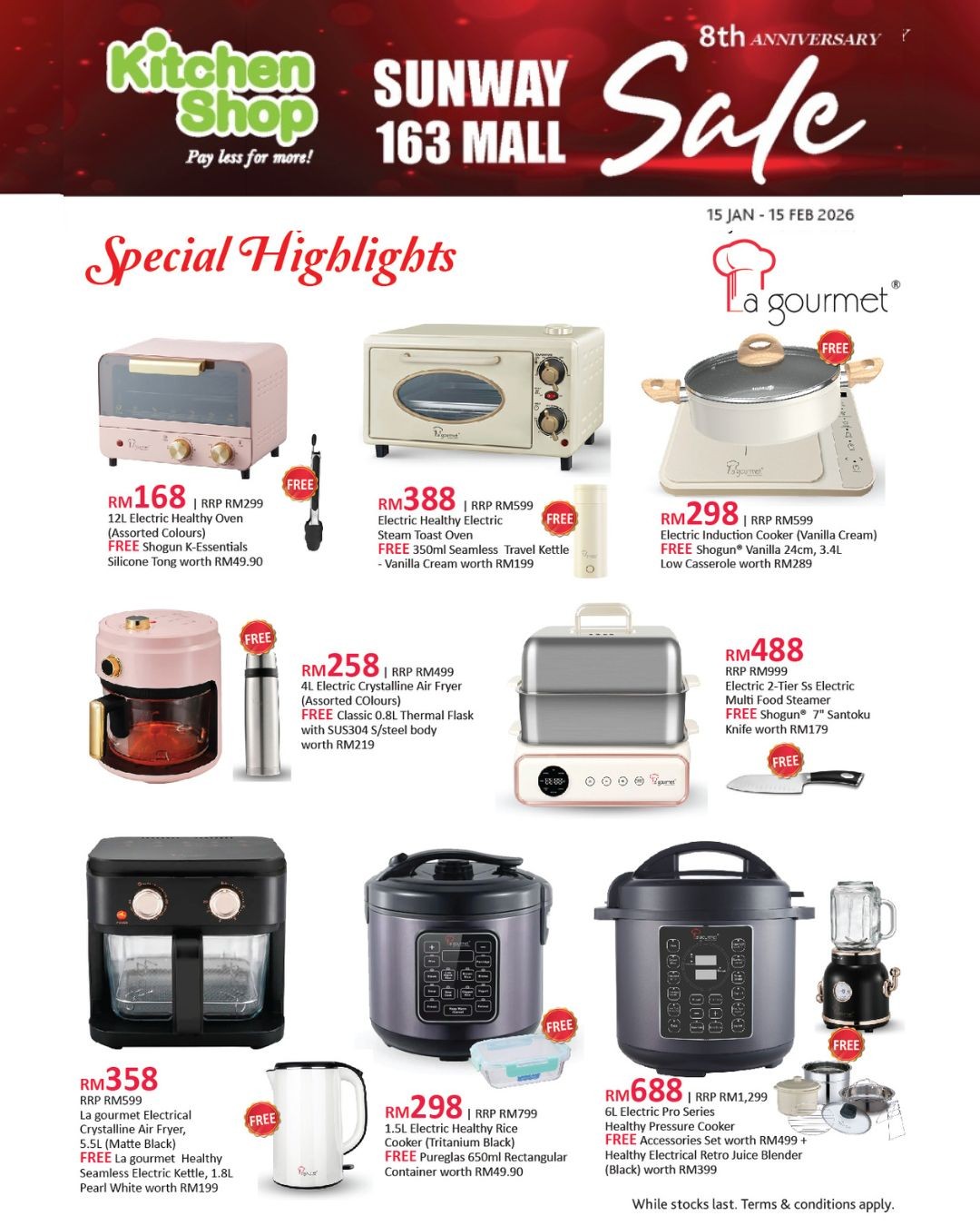 Kitchen-Shop-Anniversary-Sale-at-Sunway-163-Mall-4 Now till 15 February 2026: Kitchen Shop Anniversary Sale at Sunway 163 Mall – Up to 50% OFF on Premium Home & Kitchen Essentials