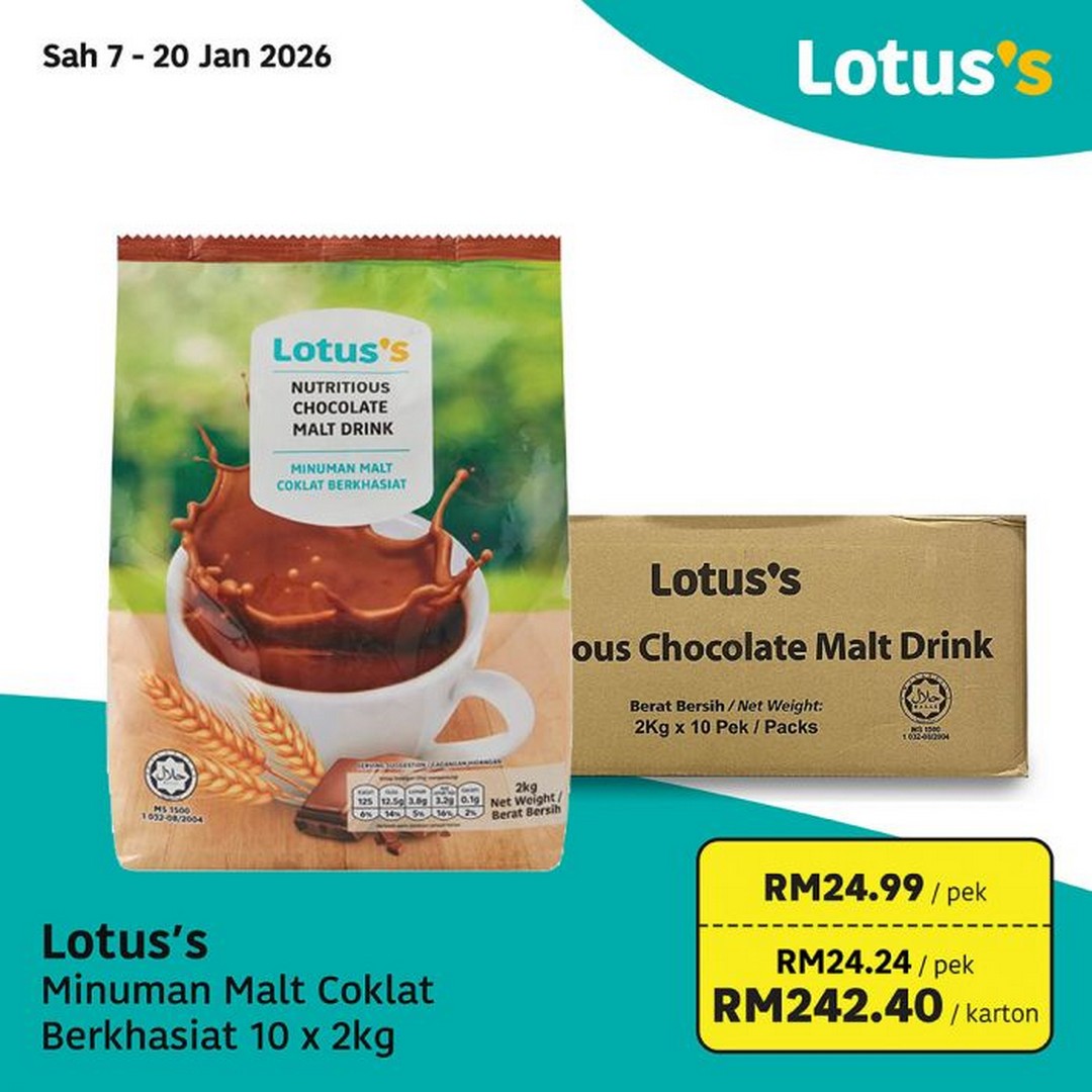 Lotuss-Malaysia-Beli-Lebih-Untung-Lebih-Deals-11 7-20 January 2026: Lotus’s Malaysia: Beli Lebih Untung Lebih Deals: Buy More, Save More Promotion on Groceries, Essentials, and Business Stock