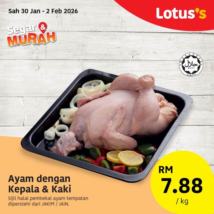 Lotuss-Malaysia-Segar-Murah-Fresh-Food-Promotion-1 30 January–4 February 2026: Lotus’s Malaysia: Segar & Murah Fresh Food Promotion with Poultry, Seafood, Fruits and Vegetables at Wallet-Friendly Prices