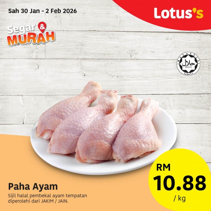 Lotuss-Malaysia-Segar-Murah-Fresh-Food-Promotion-2 30 January–4 February 2026: Lotus’s Malaysia: Segar & Murah Fresh Food Promotion with Poultry, Seafood, Fruits and Vegetables at Wallet-Friendly Prices