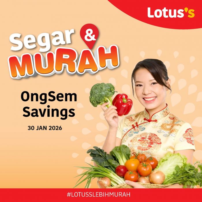 Lotuss-Malaysia-Segar-Murah-Fresh-Food-Promotion 30 January–4 February 2026: Lotus’s Malaysia: Segar & Murah Fresh Food Promotion with Poultry, Seafood, Fruits and Vegetables at Wallet-Friendly Prices
