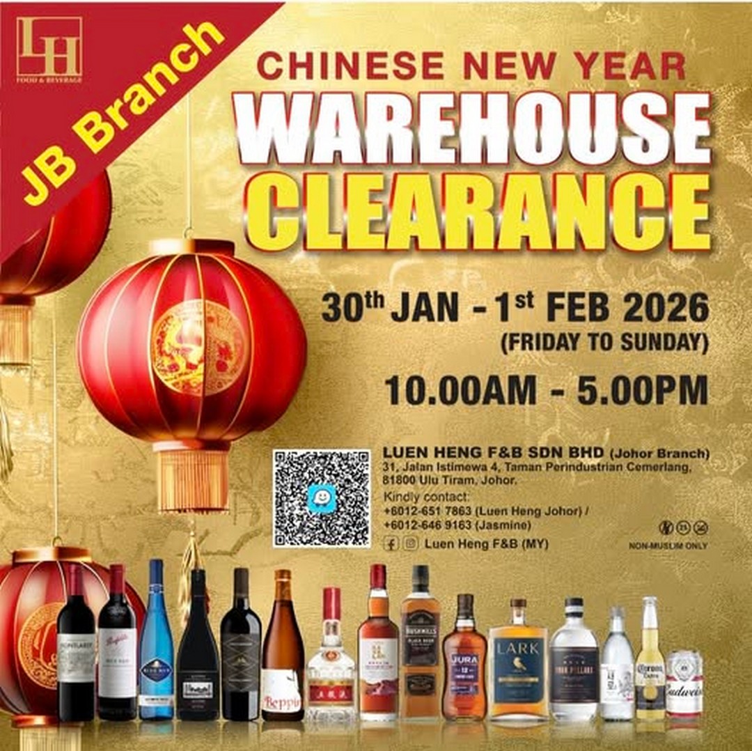 Luen-Heng-F-B-Sdn-Bhd-Chinese-New-Year-Warehouse-Clearance-Sale 30 January-1 February 2026: Luen Heng F & B Sdn Bhd: Chinese New Year Warehouse Clearance Sale with Wine, Beer & Spirits Deals