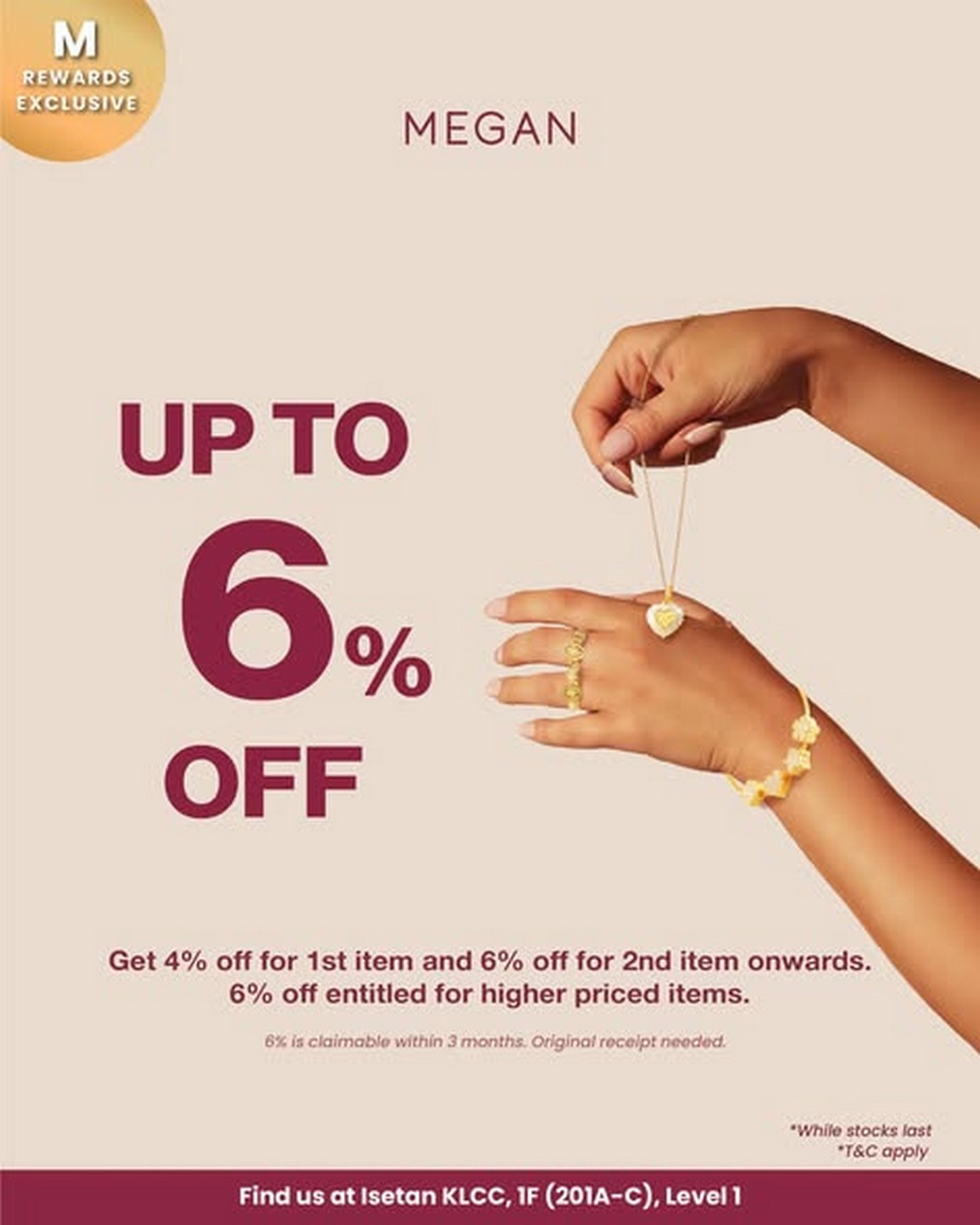MEGAN-at-Isetan-Kuala-Lumpur-Angpau-Deals 9 January 2026 onwards: MEGAN at Isetan Kuala Lumpur: Angpau Deals, Extra Discounts & New Collection Promotion