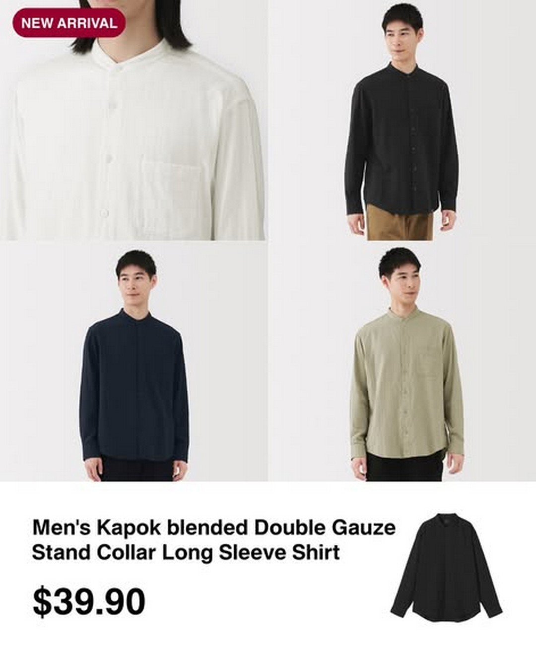 MUJI-Singapore-New-Kapok-Blend-Mens-Womens-Apparel-1 7 January 2026 Onward: MUJI Singapore: New Kapok Blend Men’s & Women’s Apparel: Promotion on Lightweight Everyday Wear