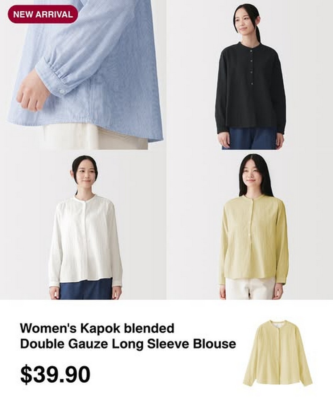MUJI-Singapore-New-Kapok-Blend-Mens-Womens-Apparel-2 7 January 2026 Onward: MUJI Singapore: New Kapok Blend Men’s & Women’s Apparel: Promotion on Lightweight Everyday Wear