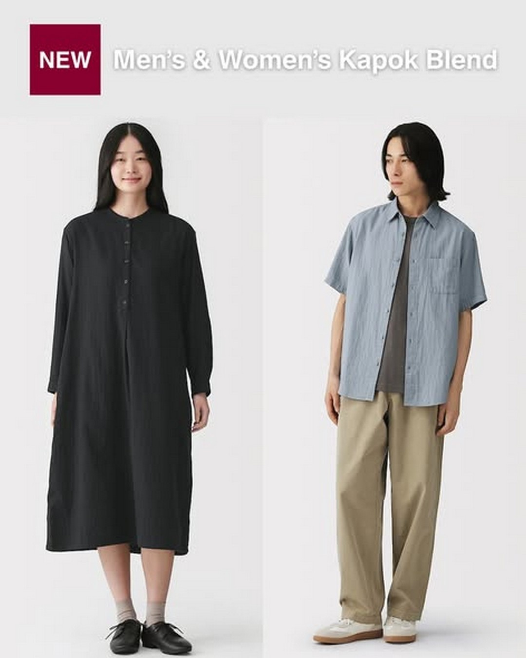 MUJI-Singapore-New-Kapok-Blend-Mens-Womens-Apparel 7 January 2026 Onward: MUJI Singapore: New Kapok Blend Men’s & Women’s Apparel: Promotion on Lightweight Everyday Wear