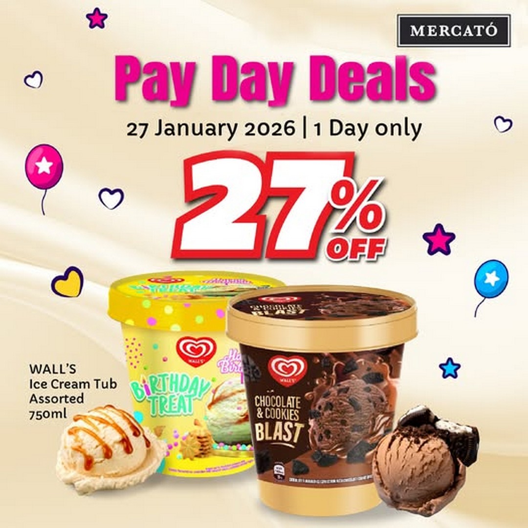 Mercato-Malaysia-WALLs-Ice-Cream-Payday-Treat-Promotion 27 January 2026: Mercato Malaysia: WALL’s Ice Cream Payday Treat Promotion