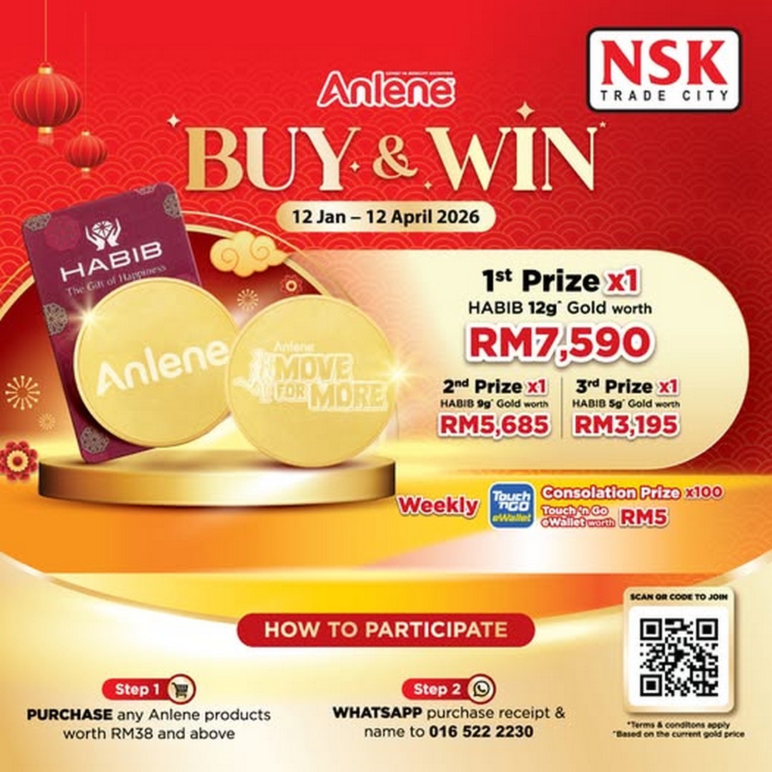NSK-Trade-City-Gong-Xi-Fa-Cai-Anlene-Buy-Win-Contest 12 January-12 April 2026: NSK Trade City: Gong Xi Fa Cai Anlene Buy & Win Contest: Exciting Sale and Giveaway Campaign