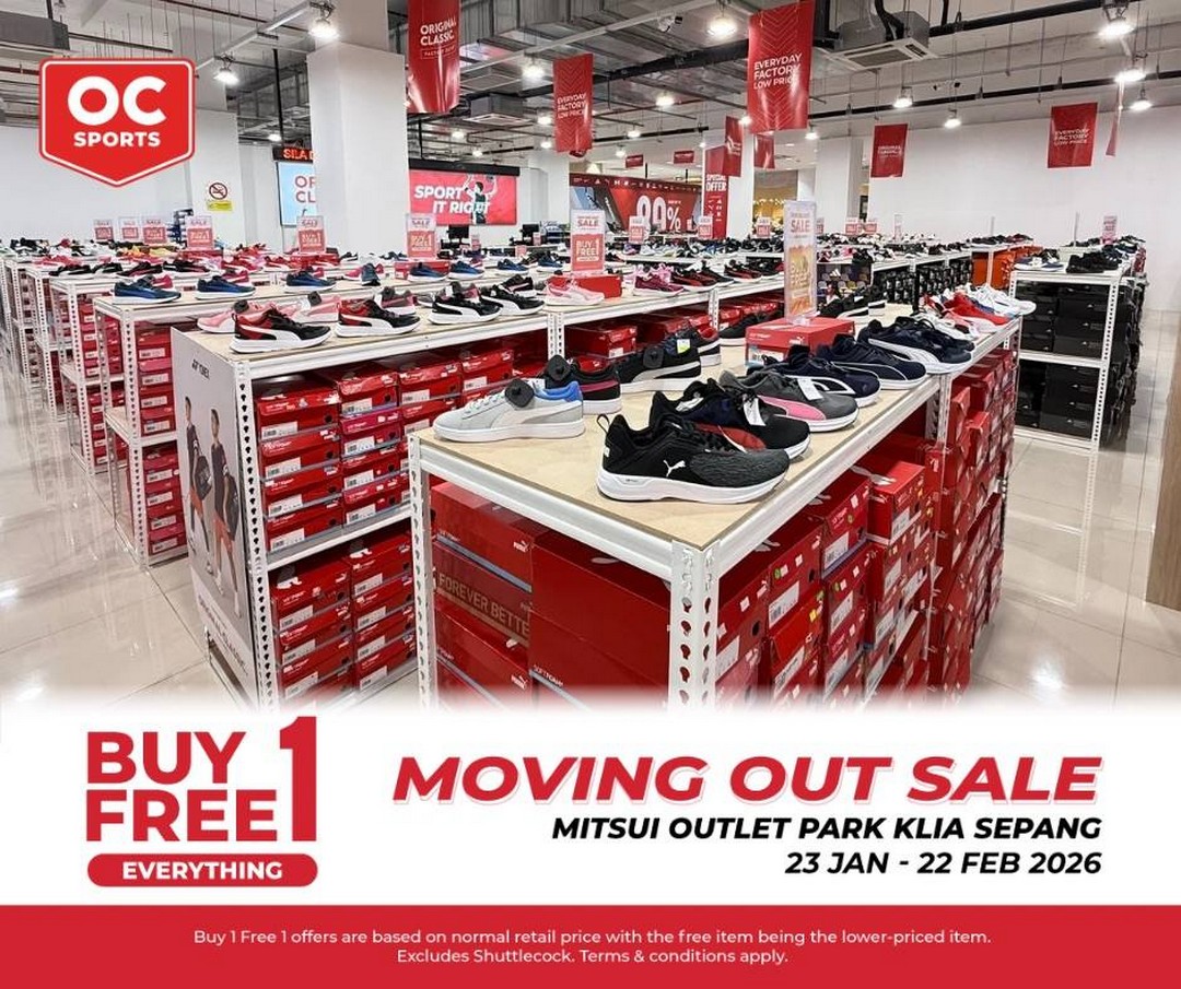 Original-Classic-Store-Closing-Sale-11 23 January-22 February 2026: Original Classic: Store Closing Sale – Buy 1 Free 1 at Mitsui Outlet Park KLIA Sepang