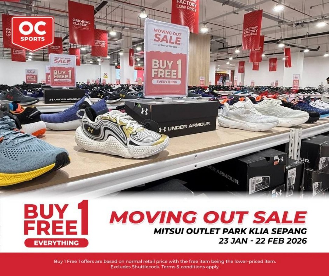 Original-Classic-Store-Closing-Sale-12 23 January-22 February 2026: Original Classic: Store Closing Sale – Buy 1 Free 1 at Mitsui Outlet Park KLIA Sepang