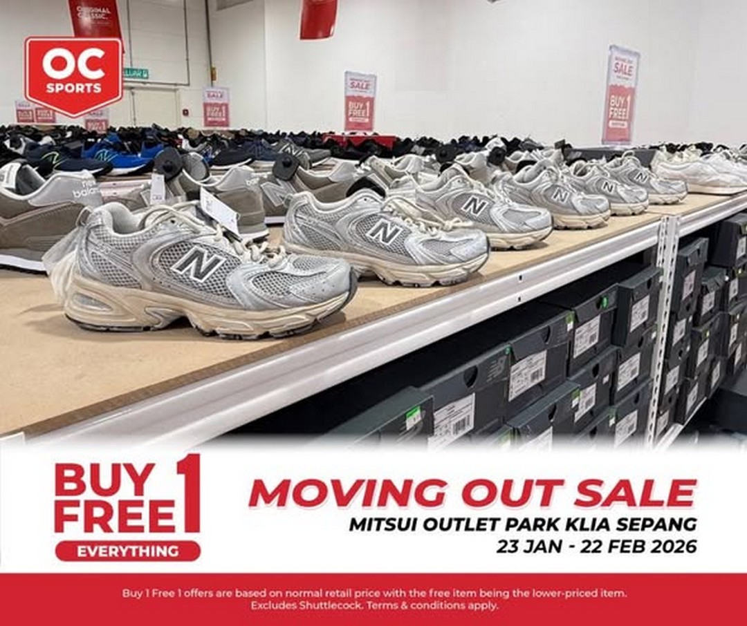 Original-Classic-Store-Closing-Sale-2 23 January-22 February 2026: Original Classic: Store Closing Sale – Buy 1 Free 1 at Mitsui Outlet Park KLIA Sepang