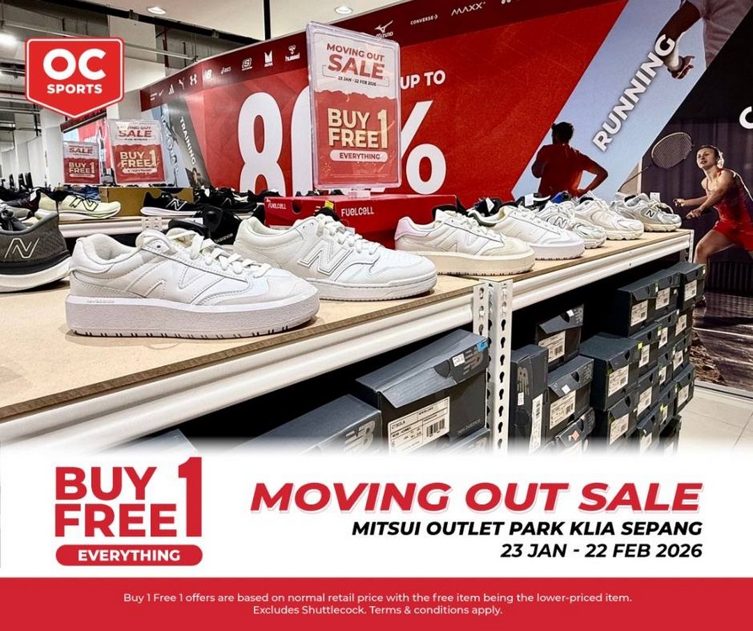 Original-Classic-Store-Closing-Sale-7 23 January-22 February 2026: Original Classic: Store Closing Sale – Buy 1 Free 1 at Mitsui Outlet Park KLIA Sepang