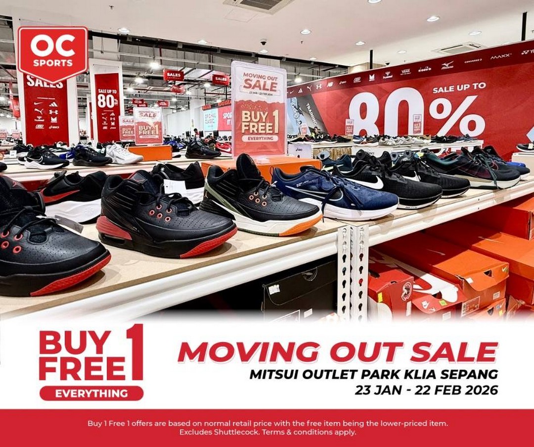 Original-Classic-Store-Closing-Sale-8 23 January-22 February 2026: Original Classic: Store Closing Sale – Buy 1 Free 1 at Mitsui Outlet Park KLIA Sepang