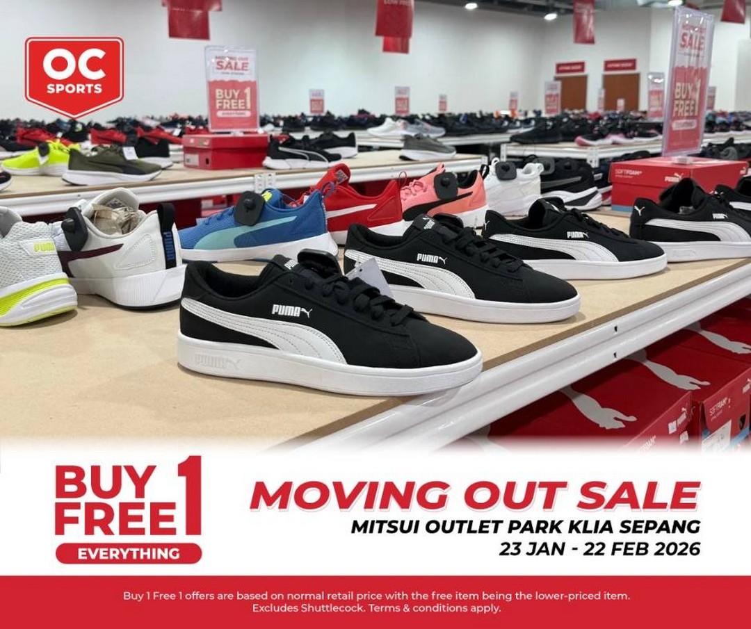 Original-Classic-Store-Closing-Sale-9 23 January-22 February 2026: Original Classic: Store Closing Sale – Buy 1 Free 1 at Mitsui Outlet Park KLIA Sepang