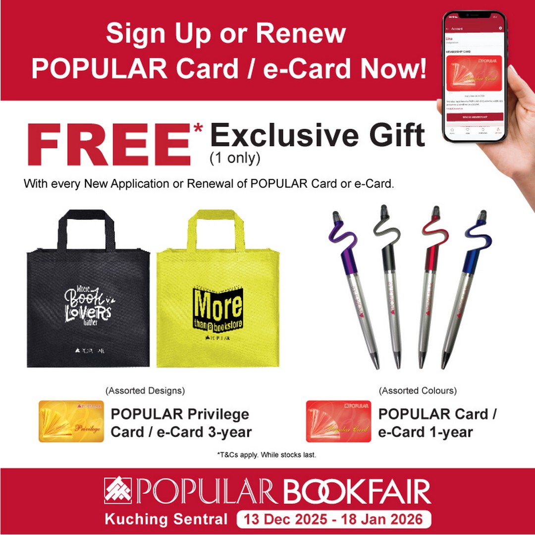 POPULAR-Book-Exciting-Bookfair-Back-to-School-Promotions-9 Now till 18 January 2026: POPULAR Book: Exciting Bookfair & Back-to-School Promotions at Kuching Sentral
