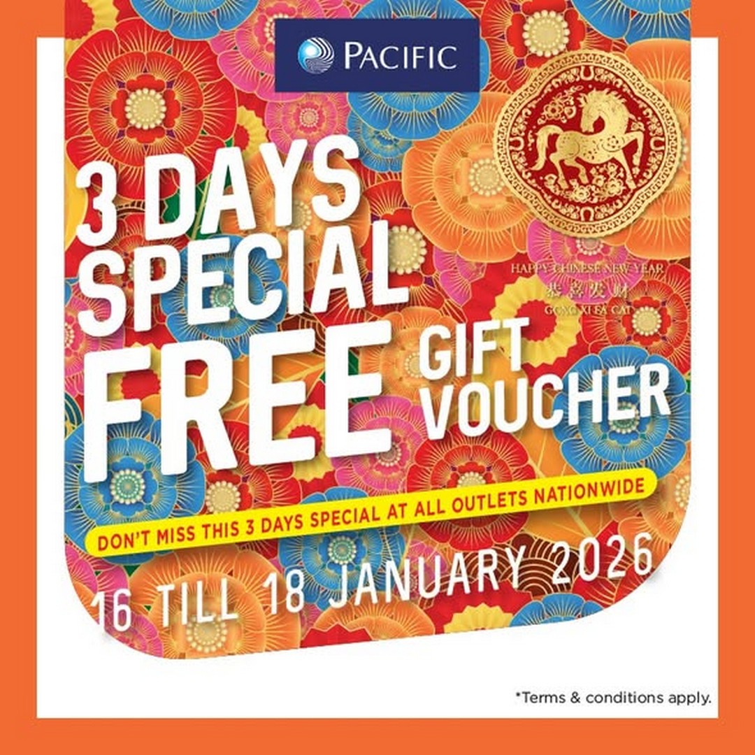 Pacific-Malaysia-3-Day-Special-Promotion-with-Free-Gift-Vouchers 16-18 January 2026: Pacific Malaysia: 3-Day Special Promotion with Free Gift Vouchers Worth Up to RM50
