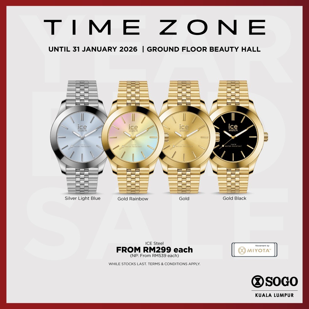 SOGO-Malaysia-TIME-ZONE-New-Year-Sale-4 Now till 31 January 2026: SOGO Malaysia: TIME ZONE New Year Sale: Up to 70% Off on Watches and Timepieces