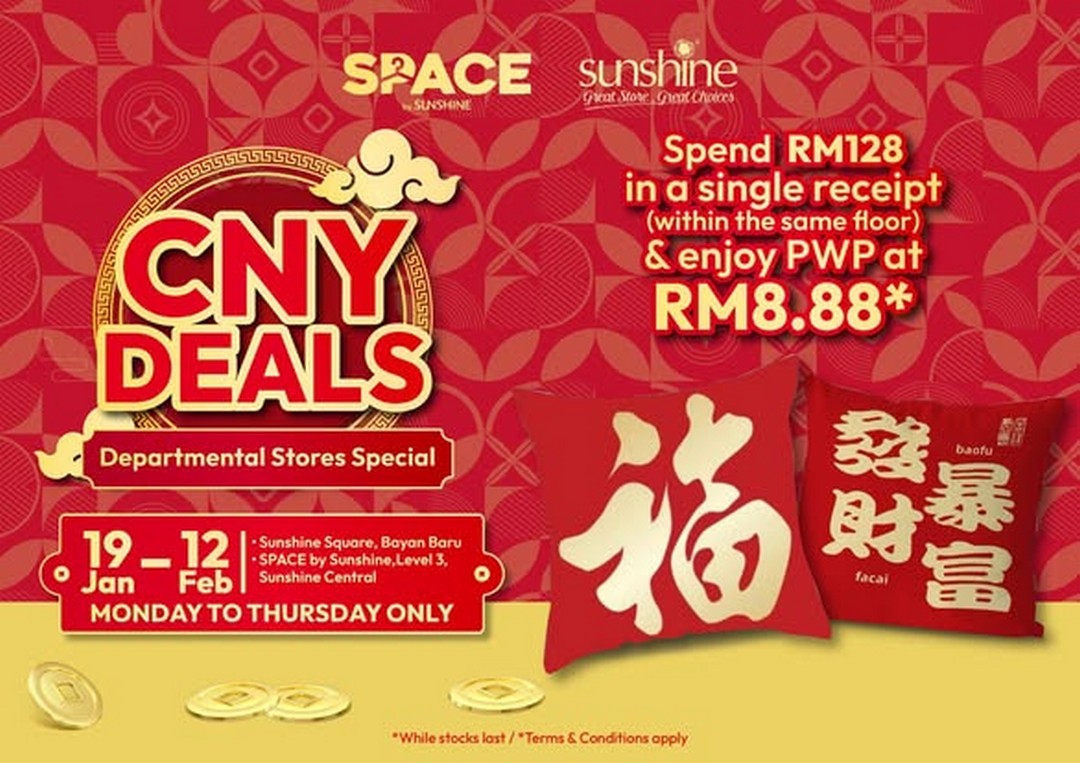 Sunshine-Retail-Penang-Weekday-Only-Chinese-New-Year-Treats 19 January-12 February 2026: Sunshine Retail Penang: Weekday-Only Chinese New Year Treats – Exclusive PWP & GWP Rewards