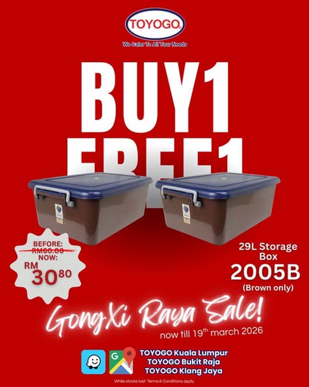 Toyogo-Malaysia-Gongxi-Raya-Sale-2 Now till 19 March 2026: Toyogo Malaysia: Gongxi Raya Sale: Buy 1 Free 1 Promotion for Home Organization