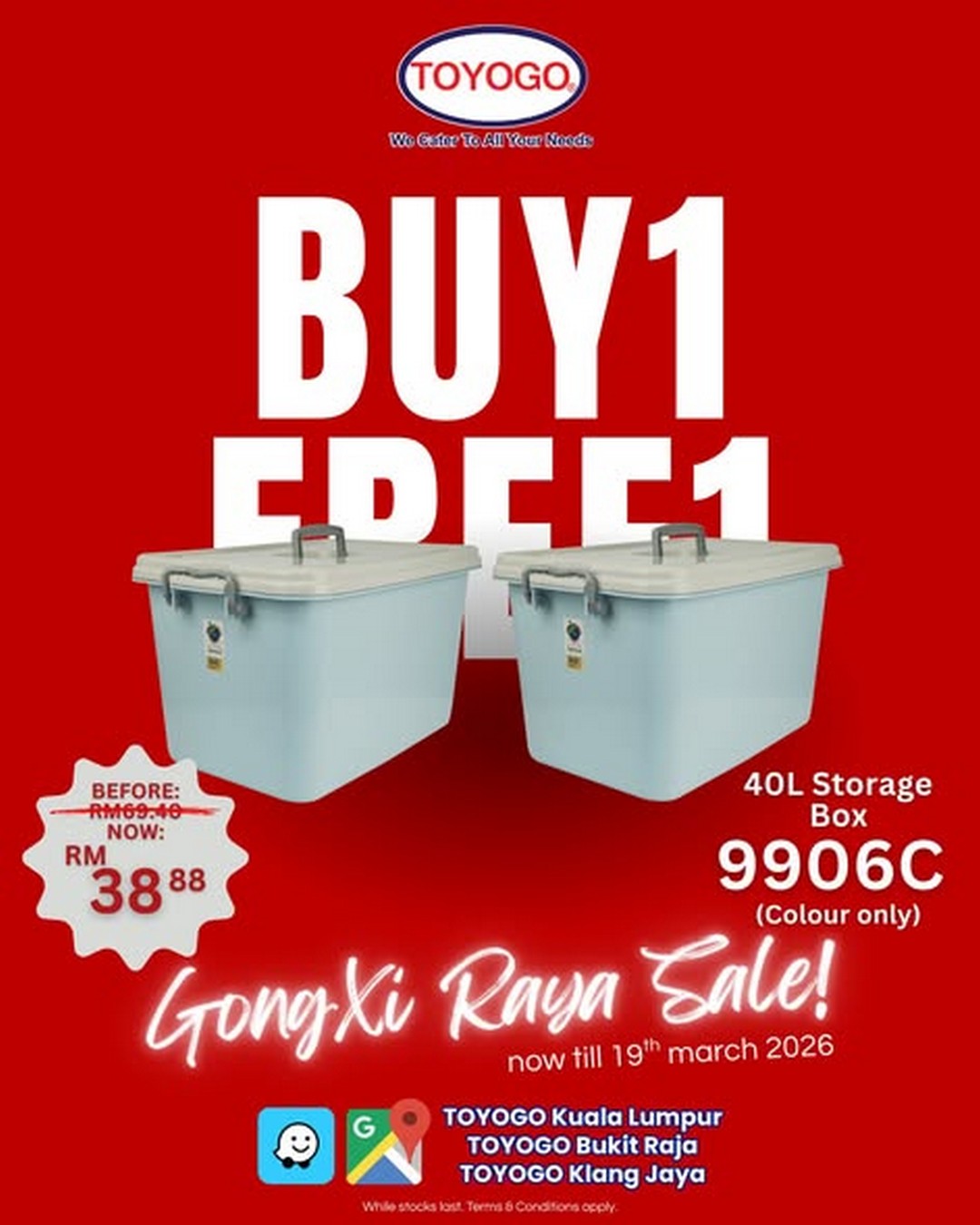 Toyogo-Malaysia-Gongxi-Raya-Sale-3 Now till 19 March 2026: Toyogo Malaysia: Gongxi Raya Sale: Buy 1 Free 1 Promotion for Home Organization