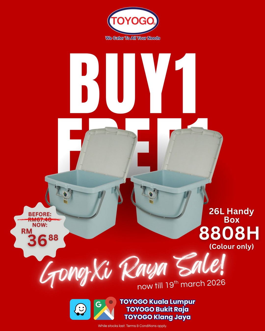 Toyogo-Malaysia-Gongxi-Raya-Sale-4 Now till 19 March 2026: Toyogo Malaysia: Gongxi Raya Sale: Buy 1 Free 1 Promotion for Home Organization