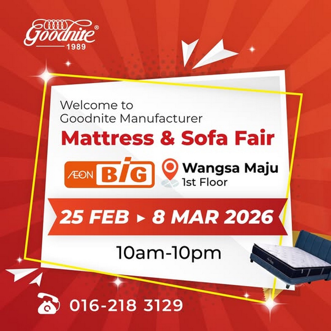 Goodnite-Malaysia-Sleep-Comfort-Home-Furniture-Promotion 25 February-8 March 2026: Goodnite Malaysia: Sleep Comfort & Home Furniture Promotion at AEON BiG Wangsa Maju