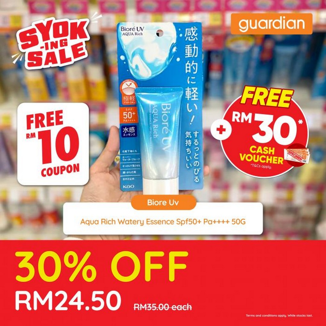 Guardian-Malaysia-Syok-ing-Sale-9 19–24 February 2026: Guardian Malaysia Syok-ing Sale – Up to 40% Off Skin Care Promotion with Free RM30 Voucher
