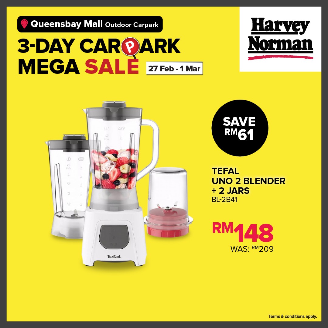 Harvey-Norman-Malaysia-3-Day-Carpark-Mega-Sale-at-Queensbay-Mall-4 27 February–1 March 2026: Harvey Norman Malaysia 3-Day Carpark Mega Sale at Queensbay Mall – Up to 80% Off Electrical, IT, Furniture & Bedding