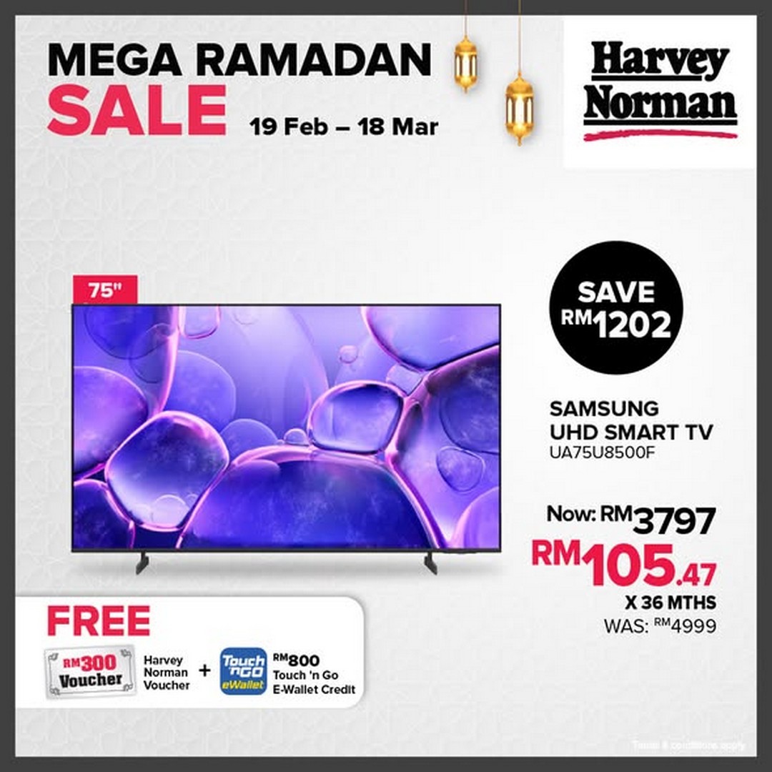 Harvey-Norman-Malaysia-MEGA-Ramadan-Sale-2 19 February–18 March 2026: Harvey Norman Malaysia: MEGA Ramadan Sale: Up to 80% Off Home & Lifestyle Essentials