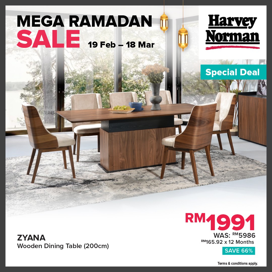 Harvey-Norman-Malaysia-MEGA-Ramadan-Sale-9 19 February–18 March 2026: Harvey Norman Malaysia: MEGA Ramadan Sale: Up to 80% Off Home & Lifestyle Essentials