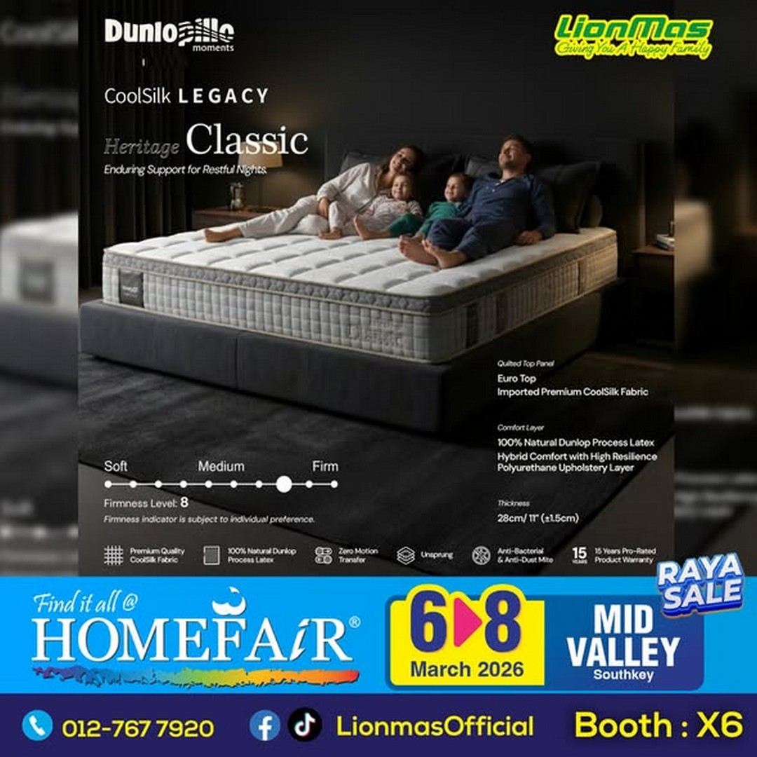 LionMas-Furnishers-HomeFair-Raya-Sale-3 6-8 March 2026: LionMas Furnishers: HomeFair Raya Sale: Premium Mattresses & Home Appliances Promotion