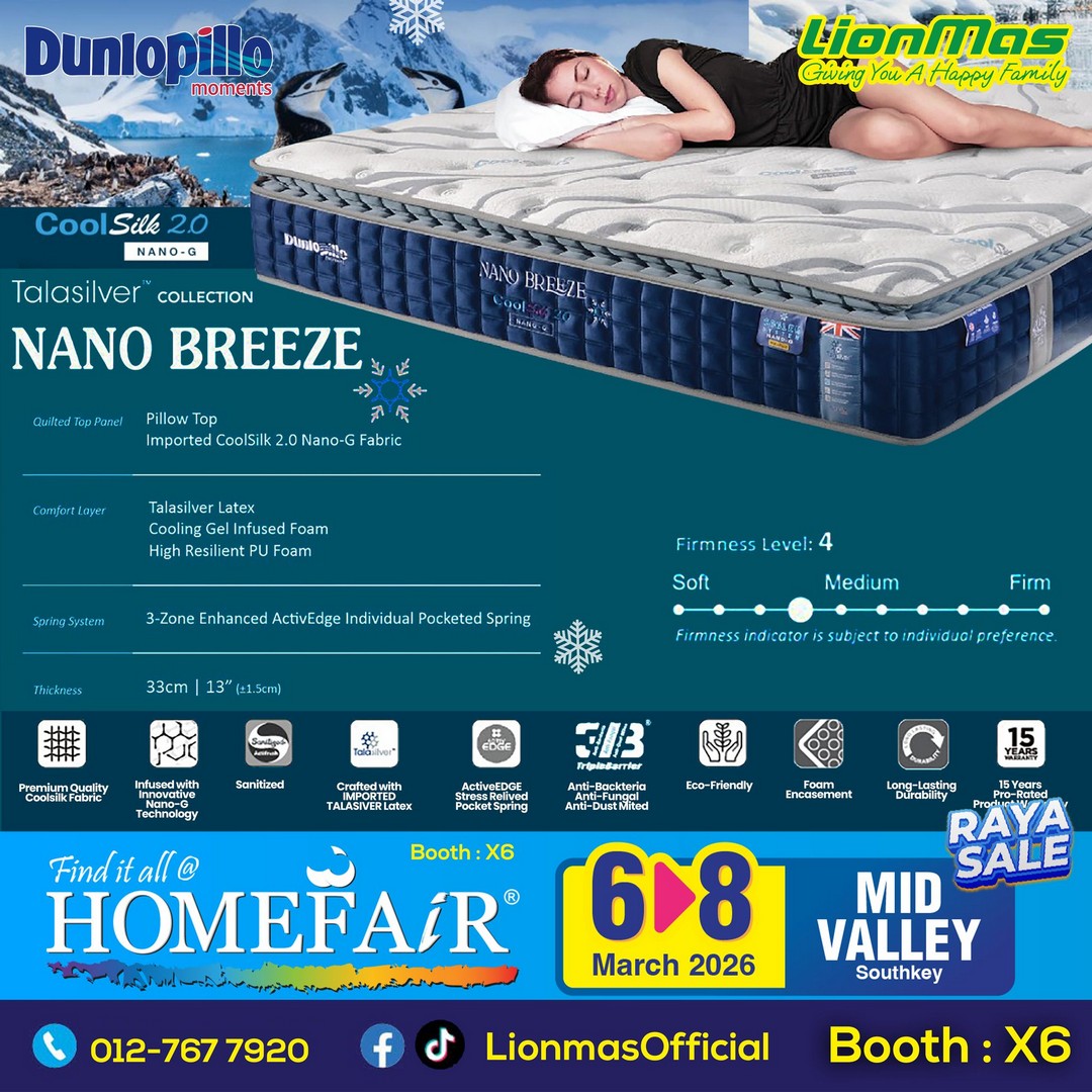 LionMas-Furnishers-HomeFair-Raya-Sale-5 6-8 March 2026: LionMas Furnishers: HomeFair Raya Sale: Premium Mattresses & Home Appliances Promotion