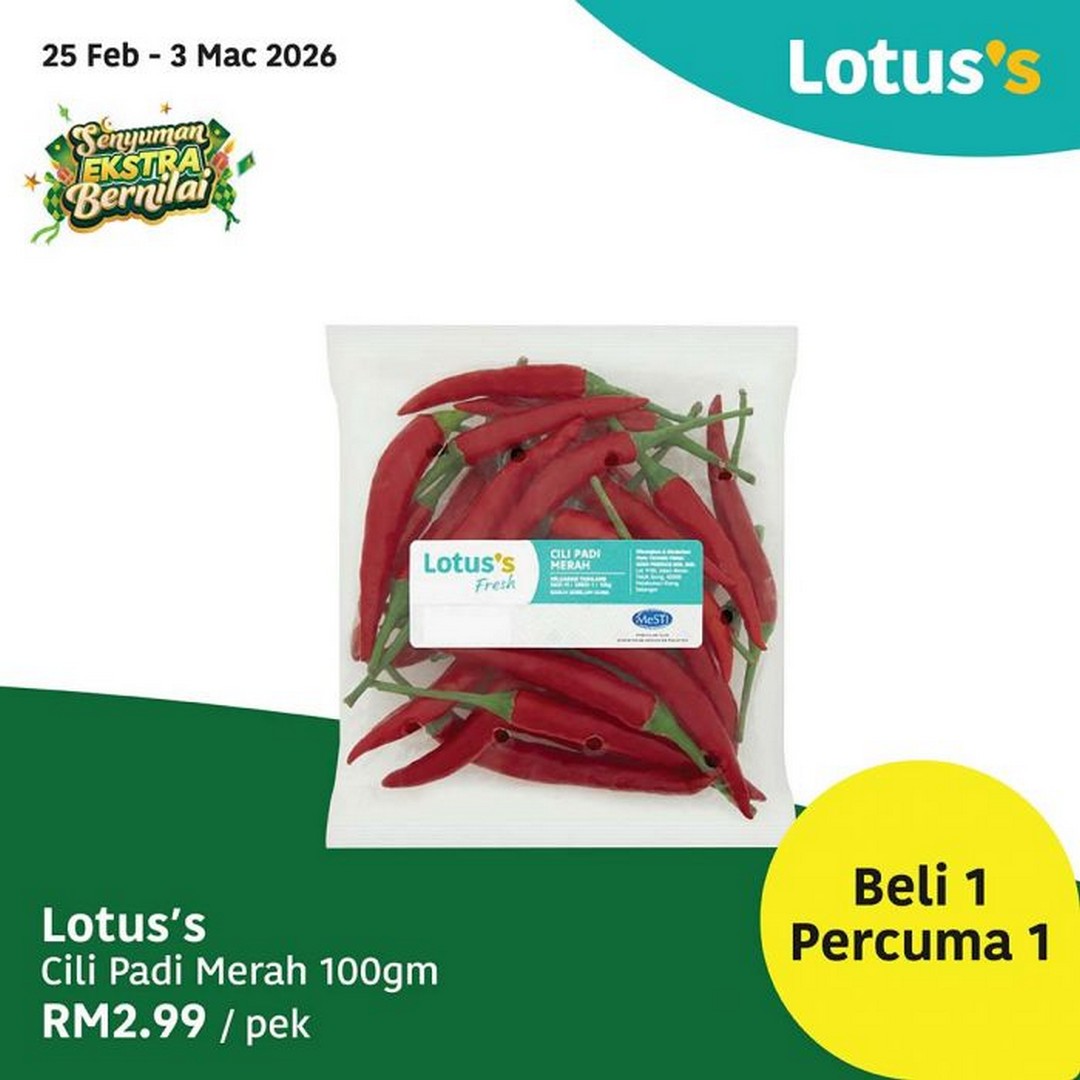 Lotuss-Buy-1-Free-1-Promotion-Groceries-Bakery-Fruits-5 25 February-3 March 2026: Lotus's Buy 1 Free 1 Promotion: Groceries, Bakery & Fruits – Incredible Value on Everyday Essentials