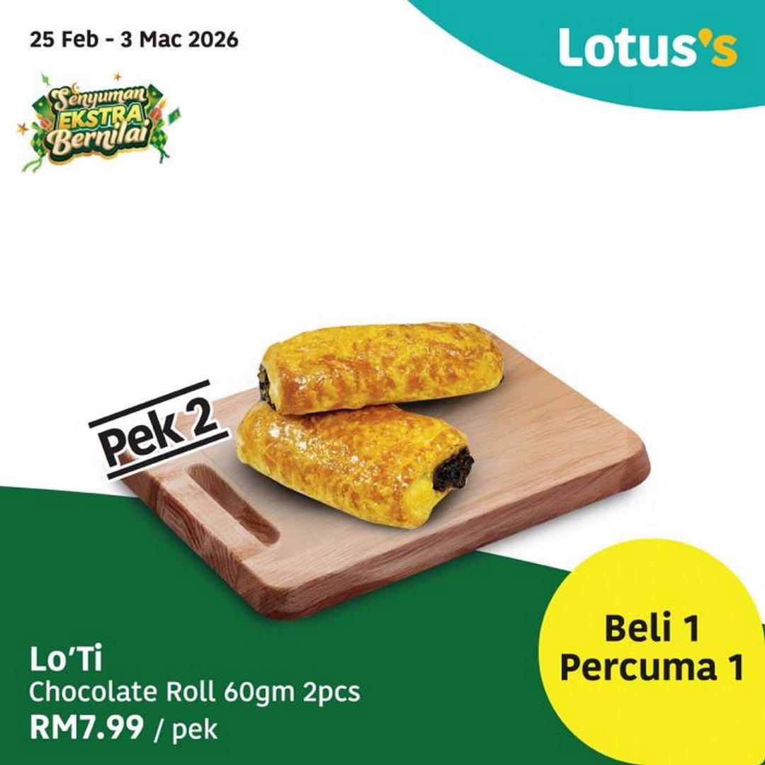 Lotuss-Buy-1-Free-1-Promotion-Groceries-Bakery-Fruits-8 25 February-3 March 2026: Lotus's Buy 1 Free 1 Promotion: Groceries, Bakery & Fruits – Incredible Value on Everyday Essentials