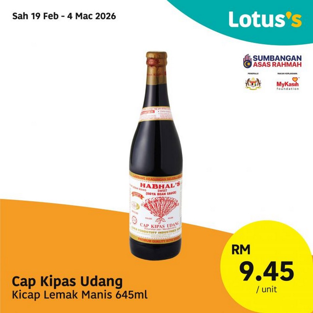Lotuss-Malaysia-Senyuman-Ekstra-Bernilai-3 19 February-4 March 2026: Lotus’s Malaysia: Senyuman Ekstra Bernilai: Sale on Groceries, Fresh Produce & Household Essentials