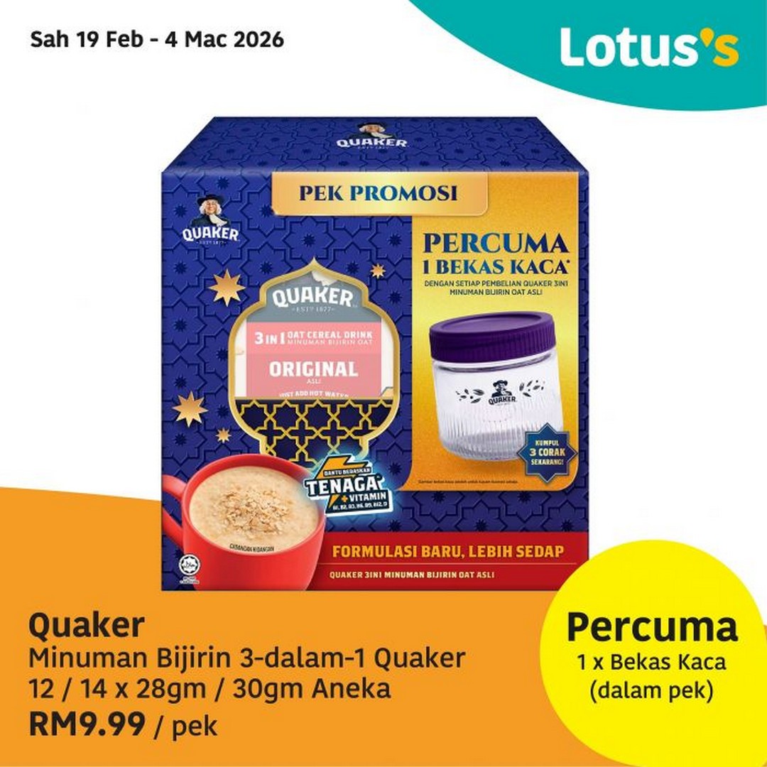 Lotuss-Malaysia-Senyuman-Ekstra-Bernilai-7 19 February-4 March 2026: Lotus’s Malaysia: Senyuman Ekstra Bernilai: Sale on Groceries, Fresh Produce & Household Essentials