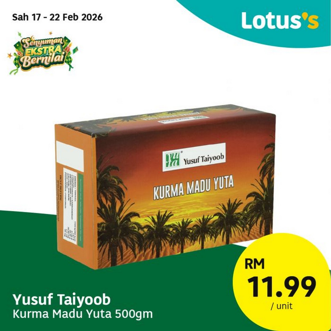 Lotuss-Malaysia-Senyuman-Ekstra-Bernilai-Ramadan-Prep-Deals-1 17-18 February 2026: Lotus's Malaysia: Senyuman Ekstra Bernilai & Ramadan Prep Deals: Promotion for Early Ramadan Shopping