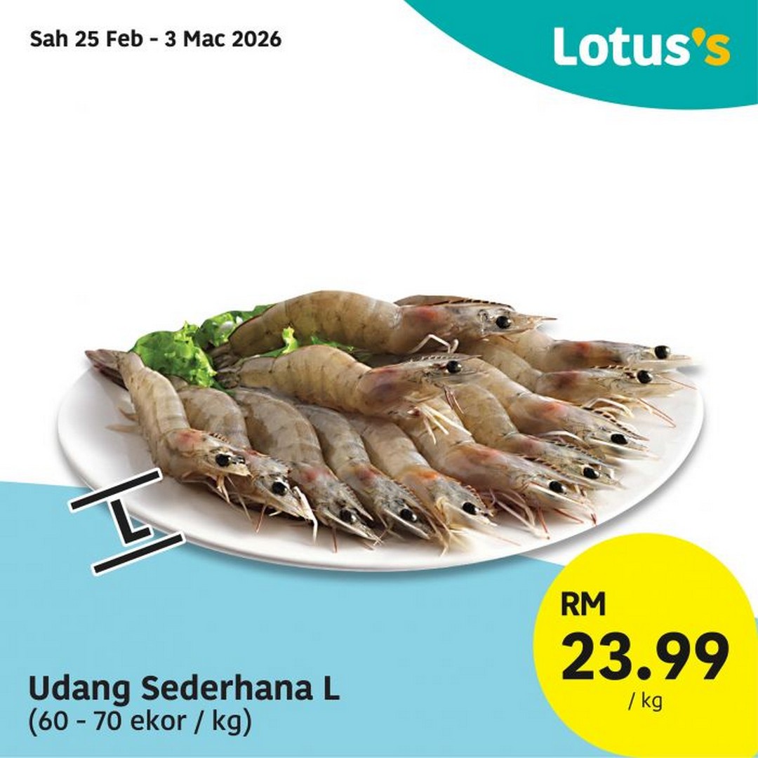 Lotuss-Wednesday-Special-Groceries-Fresh-Food-Promotion-3 25 February – 4 March 2026: Lotus’s Wednesday Special Groceries & Fresh Food Promotion at All Malaysia Stores – Fresh Meat, Seafood, Rice & Household Essentials on Sale