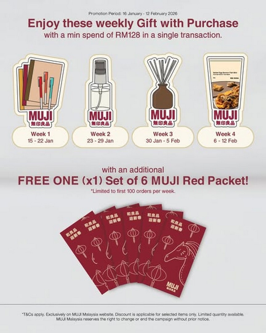 MUJI-Malaysia-Online-Store-Launch-3 16 January-12 February 2026: MUJI Malaysia Online Store Launch: Exclusive Promotion and Weekly Gifts
