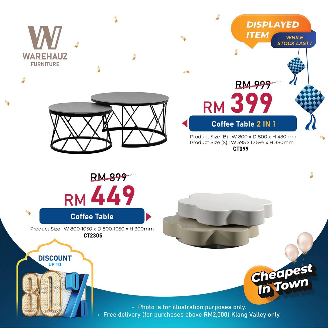 Warehauz-Furniture-Ramadan-Warehouse-Sale-14 27 February–1 March 2026: Warehauz Furniture Ramadan Warehouse Sale in Beranang Selangor – Up to 80% Off Marble Dining Tables, Sofas, Mattresses and More with Free Delivery