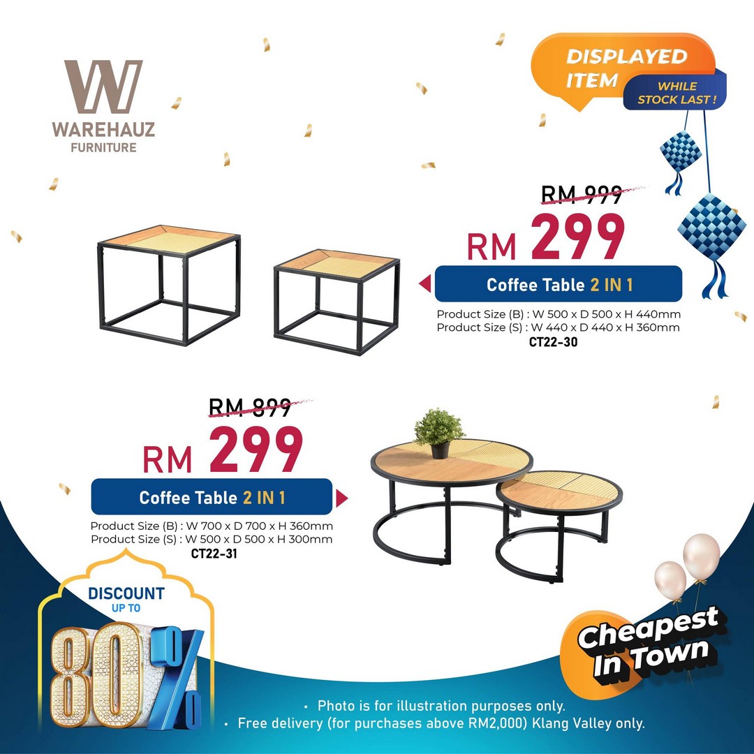 Warehauz-Furniture-Ramadan-Warehouse-Sale-16 27 February–1 March 2026: Warehauz Furniture Ramadan Warehouse Sale in Beranang Selangor – Up to 80% Off Marble Dining Tables, Sofas, Mattresses and More with Free Delivery