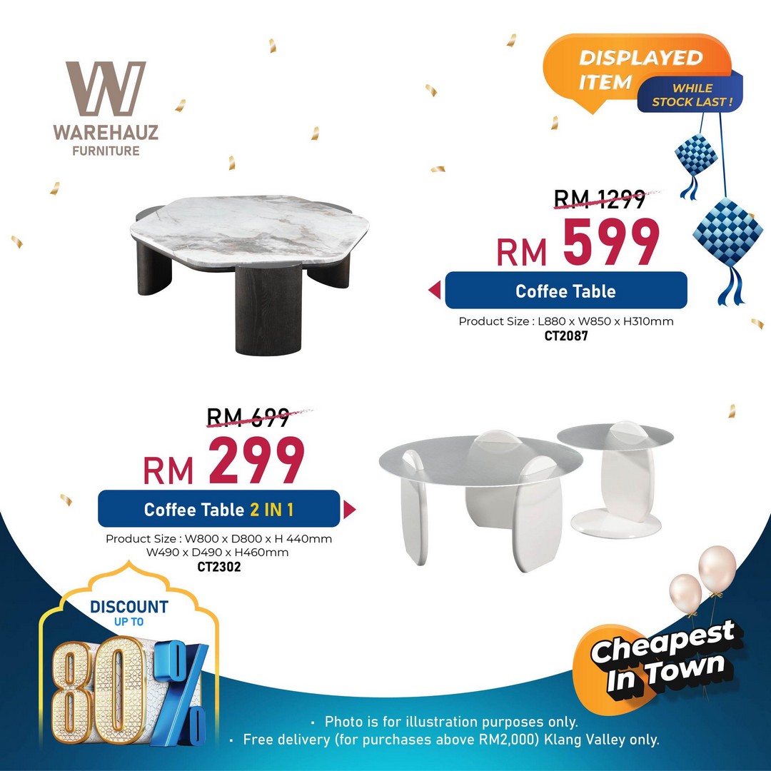 Warehauz-Furniture-Ramadan-Warehouse-Sale-17 27 February–1 March 2026: Warehauz Furniture Ramadan Warehouse Sale in Beranang Selangor – Up to 80% Off Marble Dining Tables, Sofas, Mattresses and More with Free Delivery