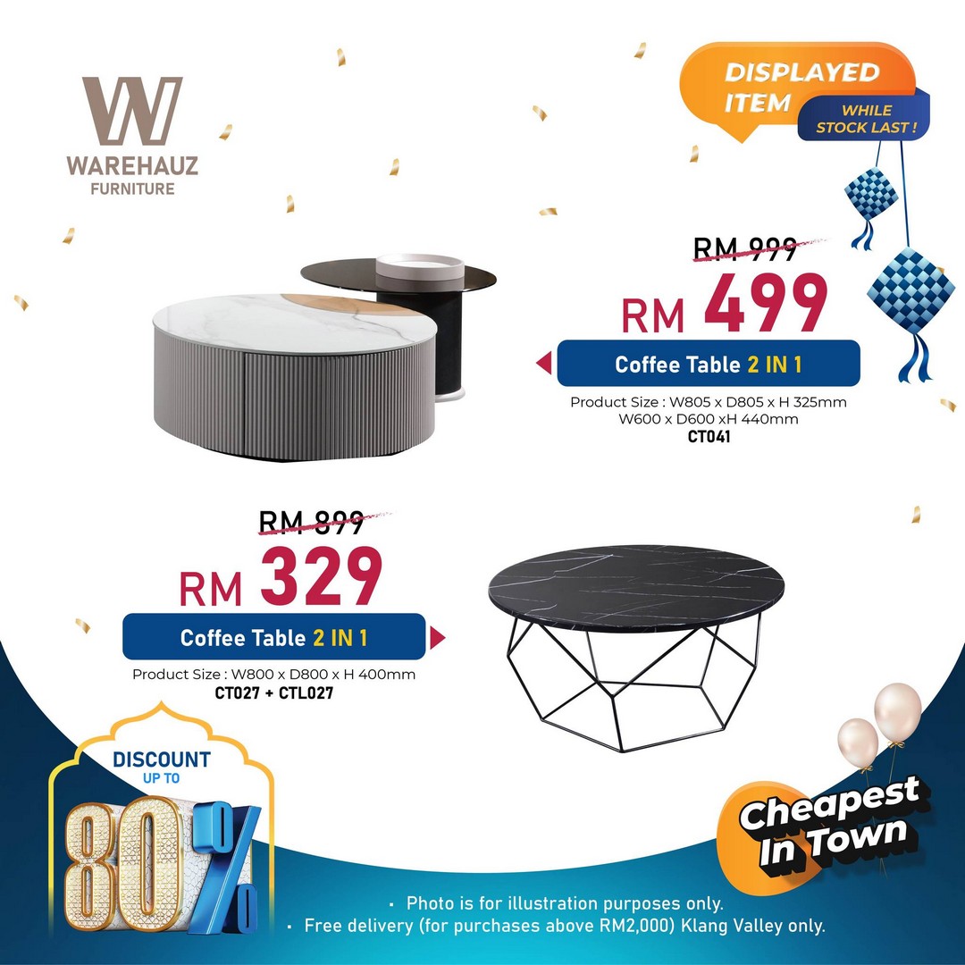 Warehauz-Furniture-Ramadan-Warehouse-Sale-18 27 February–1 March 2026: Warehauz Furniture Ramadan Warehouse Sale in Beranang Selangor – Up to 80% Off Marble Dining Tables, Sofas, Mattresses and More with Free Delivery