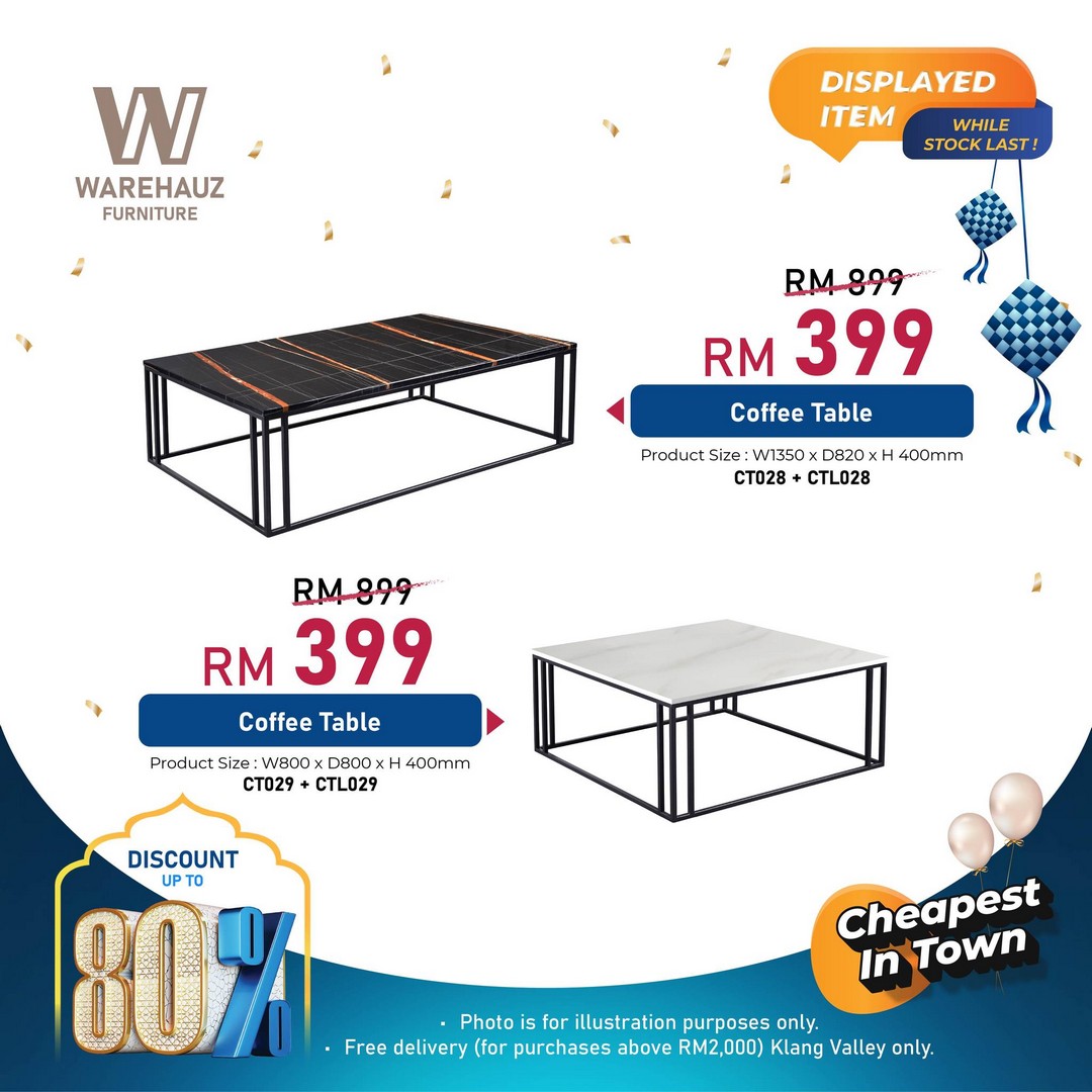 Warehauz-Furniture-Ramadan-Warehouse-Sale-19 27 February–1 March 2026: Warehauz Furniture Ramadan Warehouse Sale in Beranang Selangor – Up to 80% Off Marble Dining Tables, Sofas, Mattresses and More with Free Delivery