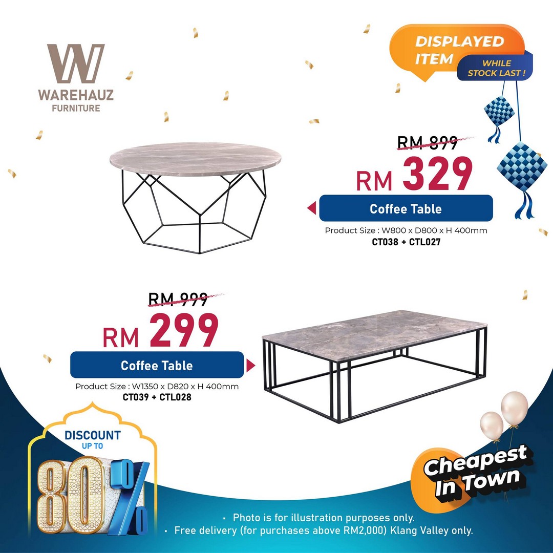 Warehauz-Furniture-Ramadan-Warehouse-Sale-20 27 February–1 March 2026: Warehauz Furniture Ramadan Warehouse Sale in Beranang Selangor – Up to 80% Off Marble Dining Tables, Sofas, Mattresses and More with Free Delivery