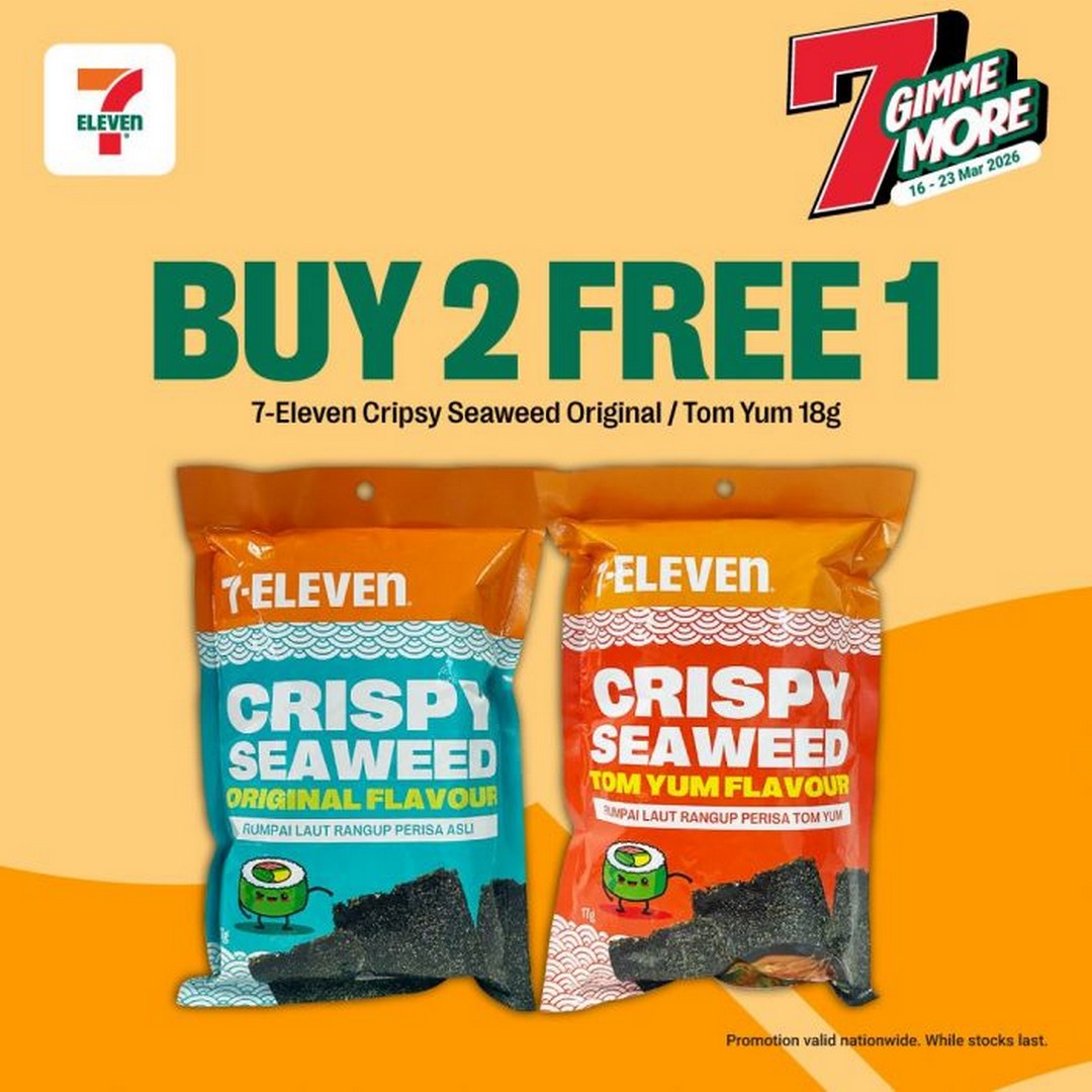 7-Eleven-7-Gimme-More-Buy-2-Free-1-Promotion-13 16-23 March 2026: 7-Eleven: 7 Gimme More Buy 2 Free 1 Promotion – Stock Up on Snacks & Daily Essentials
