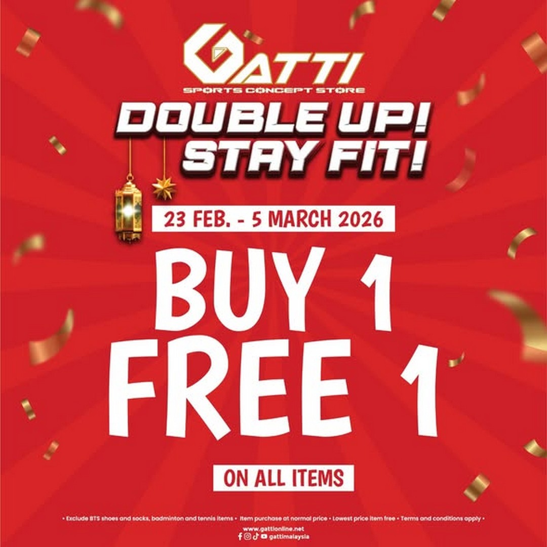 Gatti-Sports-Buy-1-Free-1-Sale-on-Selected-Items-1 Now till 5 March 2026: Gatti Sports: Buy 1 Free 1 Sale on Selected Items